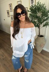 Swan ithal ipekli bluz