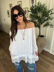 Swan ithal ipekli bluz