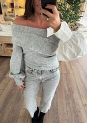 Gömlek geçişli kazak