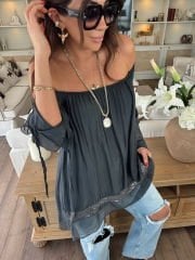 Swan İpek İthal Bluz