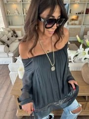 Swan İpek İthal Bluz