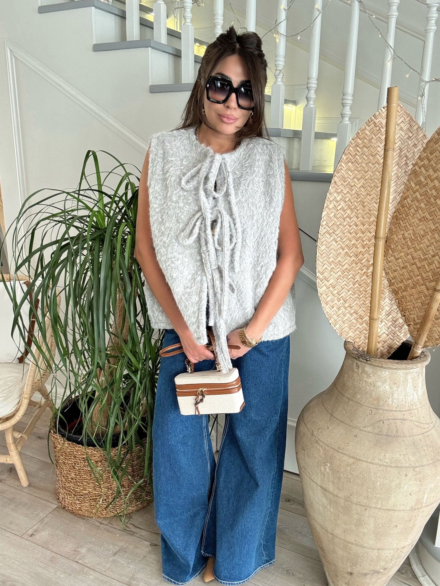 Fiyonklu Keçe Yelek