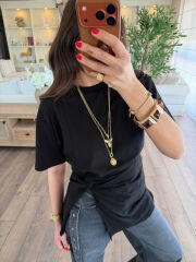 Yırtmaçlı Tshirt