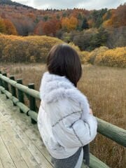 Kürklü ithal puffy mont