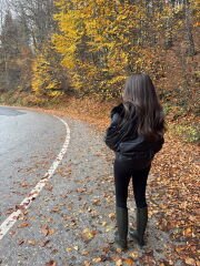 Siyah ithal puffy mont