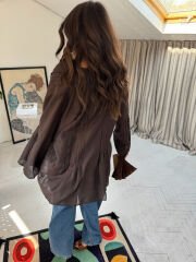 Bohem acı kahve gömlek