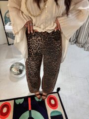 Leopar Barrel Jean