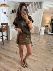 Army Yırtıklı Tasarım Tshirt