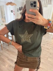 Army Yırtıklı Tasarım Tshirt