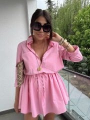 Soft Pembe Şort Astarlı Elbise