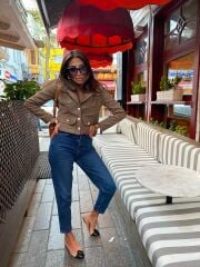 Yüksek Bel Moms Fit Jean