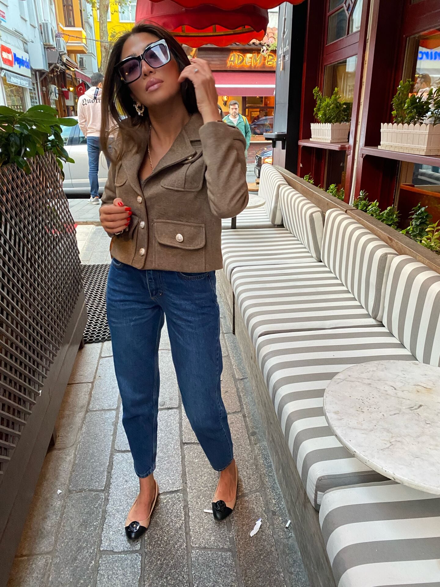 Yüksek Bel Moms Fit Jean