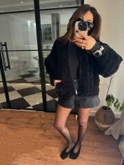 ZRA kadife kapitone mont