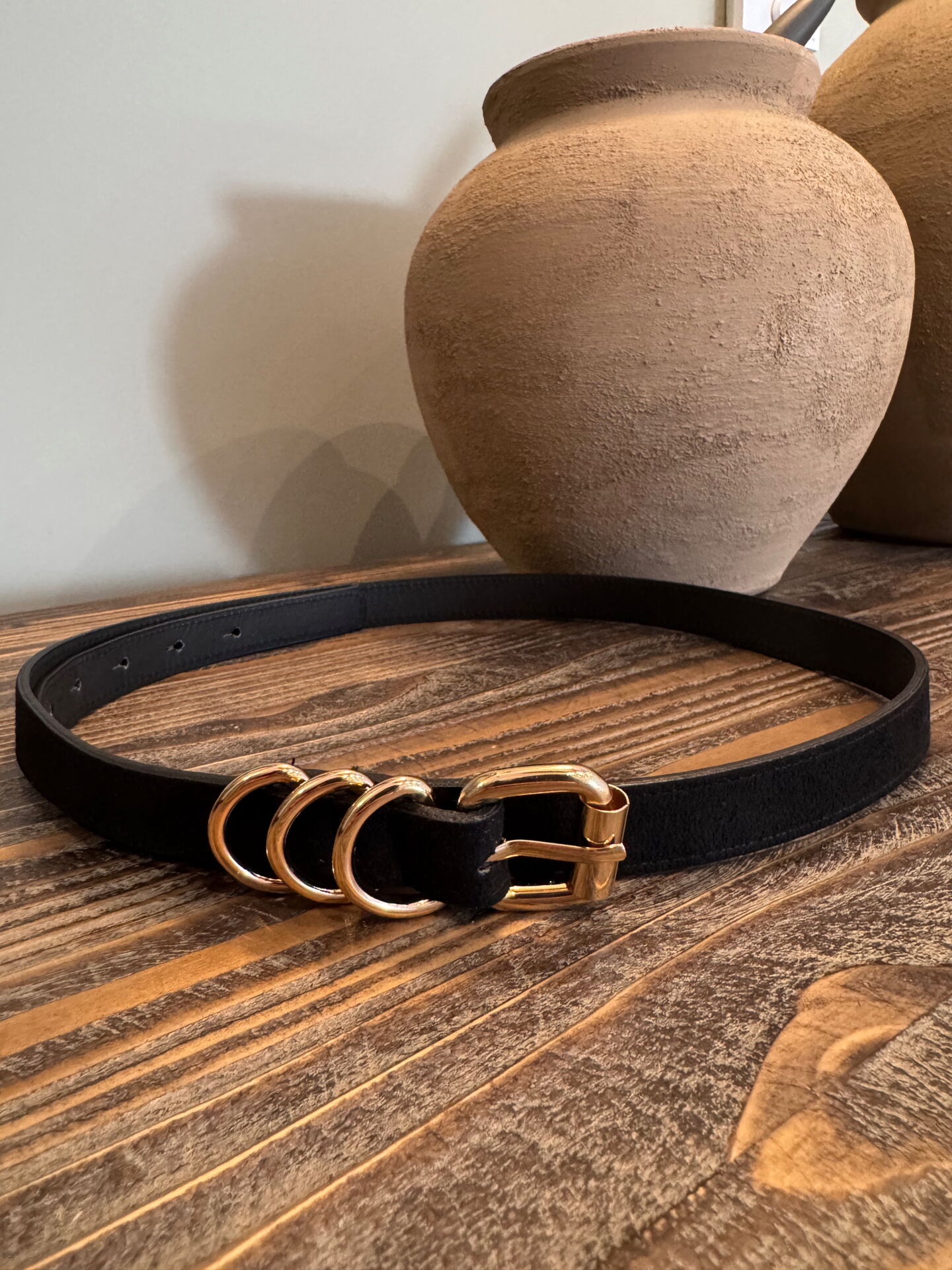 Nubuk Class Siyah Kemer