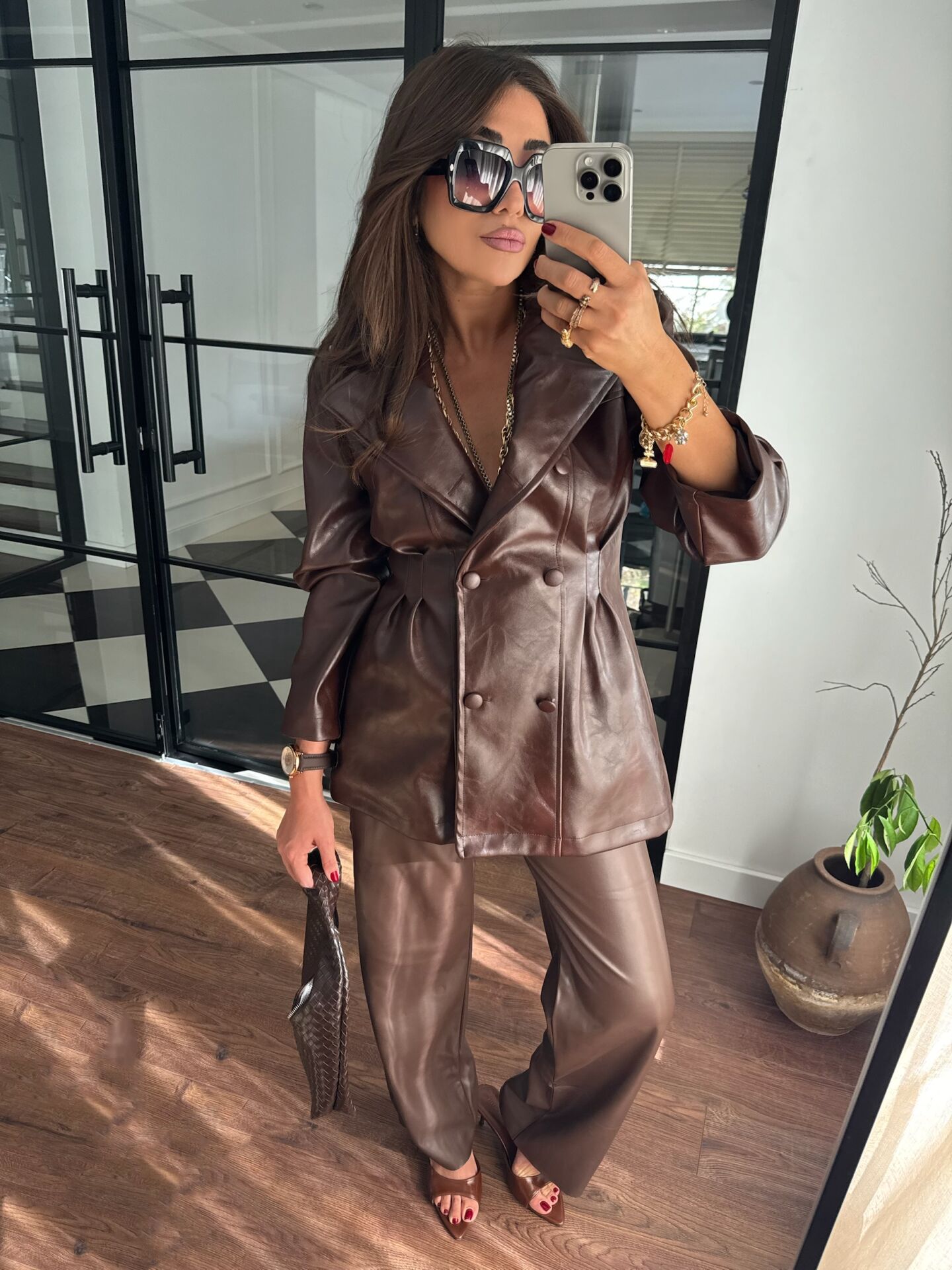 Sinatra Acı Kahve Deri Ceket