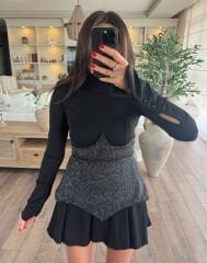 Korseli tasarım elbise