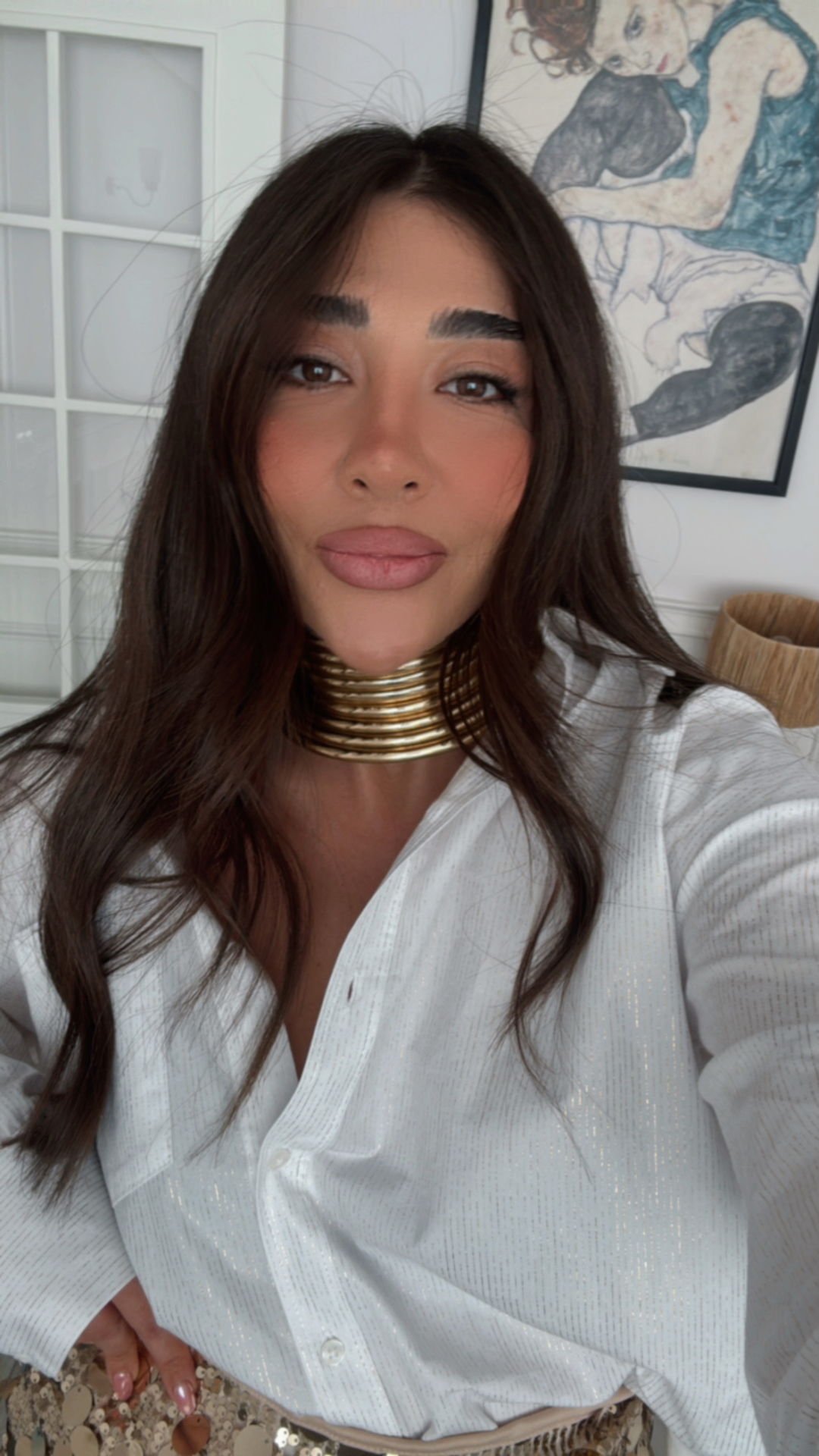 Varak çizgili boyfriend gömlek
