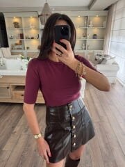 Yarım kol pamuklu basic