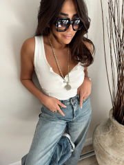 Kaşkorse Fitilli Düğmeli Body