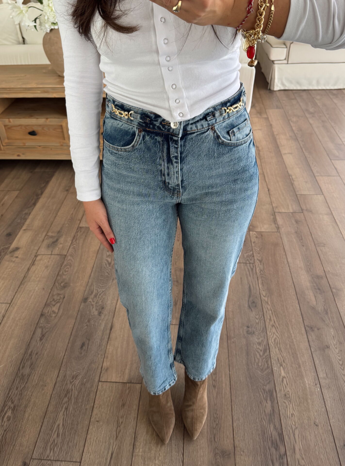 Cos Zincir detay jean