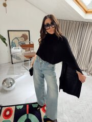 SİYAH TEK KOL BLUZ