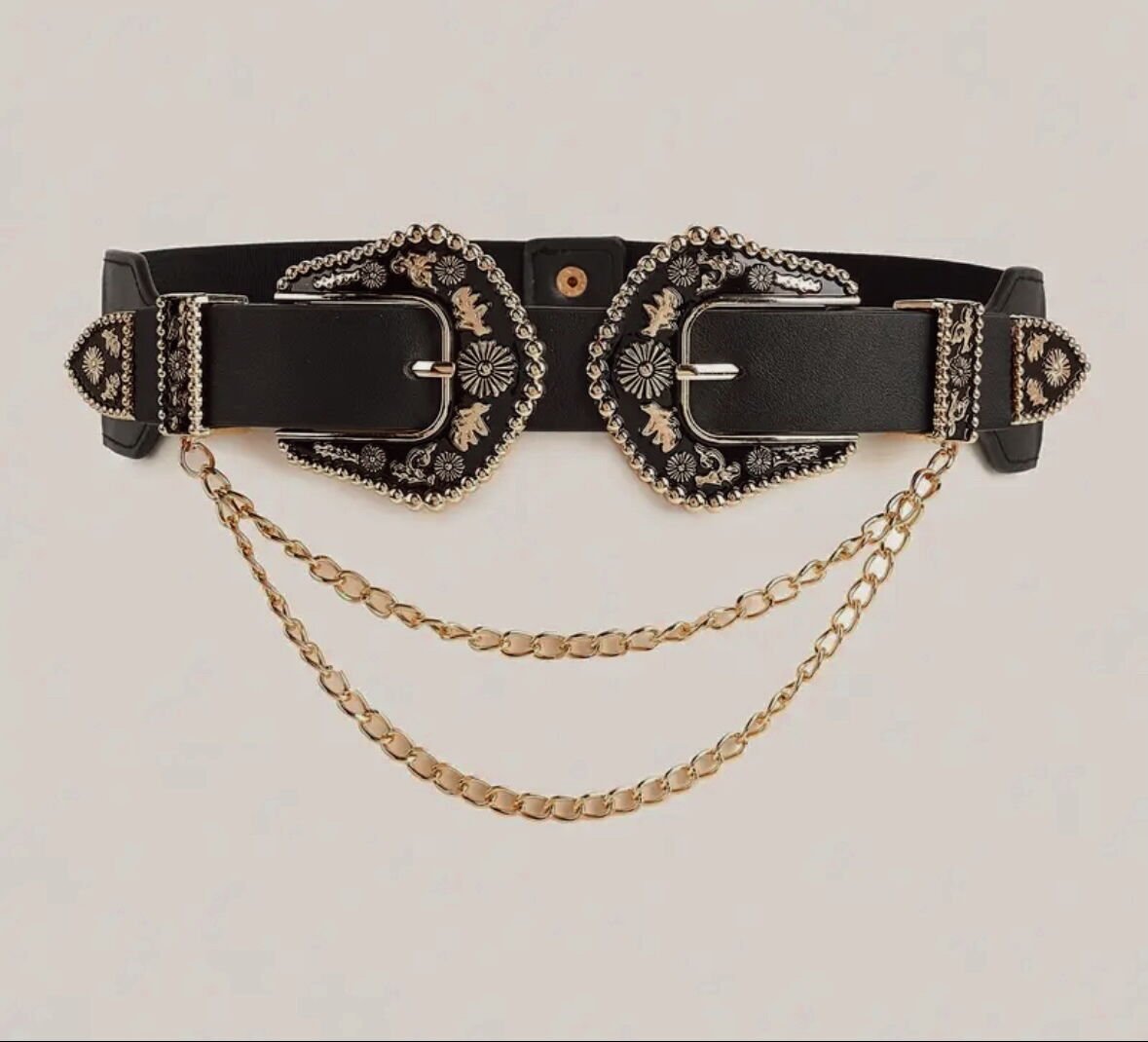 Tasarım Zincirli Vintage Kemer