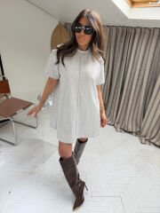 Çimalı fitilli elbise