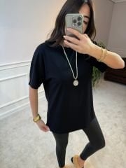 ZRA basic tshirt siyah