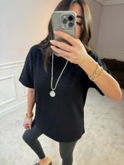 ZRA basic tshirt siyah