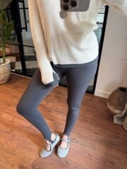 Modal kumaş antrasit binici tayt