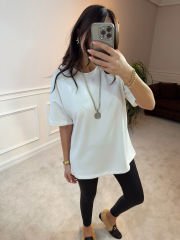 ZRA basic tshirt beyaz