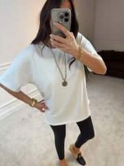 ZRA basic tshirt beyaz