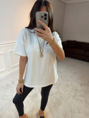 ZRA basic tshirt beyaz