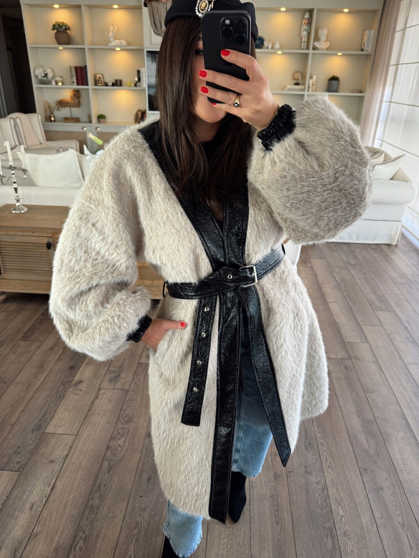 KATE PREMIUM PELUŞ KÜRK CEKET/ KABAN