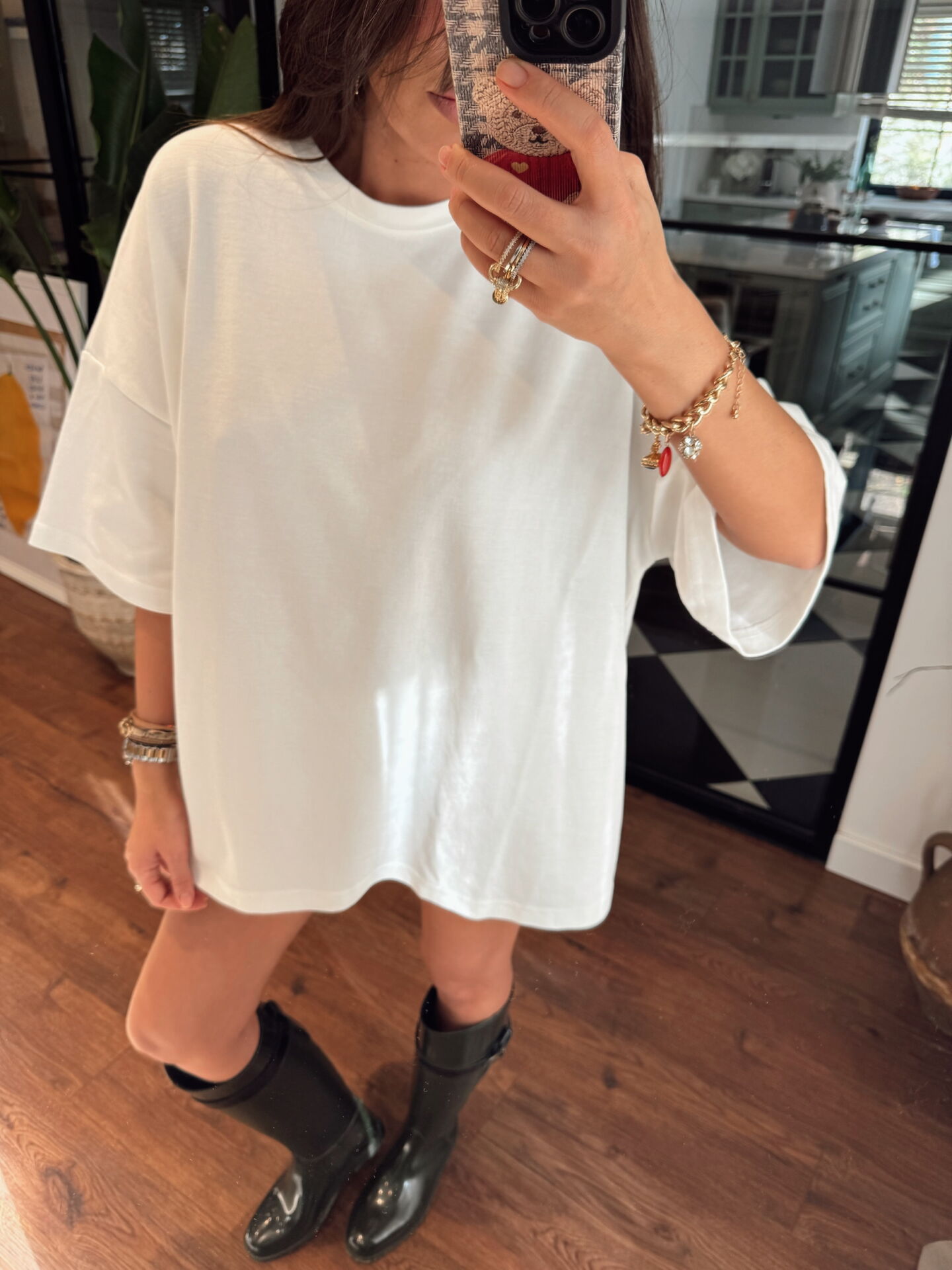 Tok kumaş basic tunik