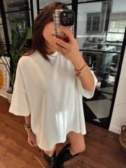 Tok kumaş basic tunik