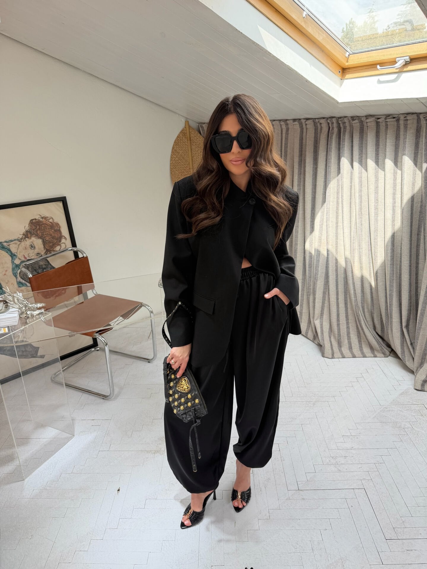 Saten Şalvar Pantolon