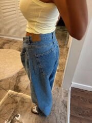 ZRA Pileli Baggy Jean