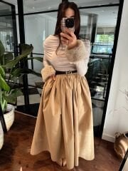 Kemerli Özel Dikim Closh Etek